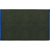 Mette Ditmer Soft kylpyhuonematto 50x80 cm Tummanoliivinvihreä ja vaaleansininen