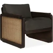 Ethnicraft Panel Nojatuoli Tiikki / - Nojatuolit Pellava Harmaa - 10771