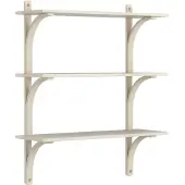 Swedese Levi Seinähylly 90 Cm Medium Alumiini / - Seinähyllyt Tammi Naturlack - 20924|A380