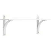 Swedese Levi hylly 1 hyllytaso Valkolakattu saarni-messinki, 90 cm