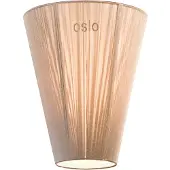 Northern Oslo Wood lattiavalaisin varjostin Beige
