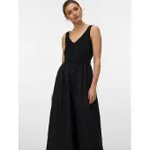 Vero Moda Vmvally Sl Long Dress Jrs Noos - Black - L