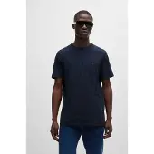 BOSS for man. 50508243 Tegood navy T-shirt (S), Casual, Cotton, Short sleeve