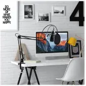 MAONO USB Podcasting Mic kit 16mm microphone armmount filter black