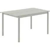 Muuto Linear Steel pöytä, 140 x 75 cm, harmaa