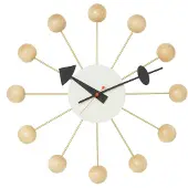 Vitra Ball-seinäkello luonnonvärinen ø 33 cm