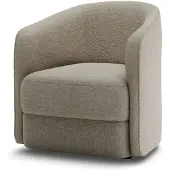 New Works Covent Lounge-tuoli Kapea - Nojatuolit Silmukkanukkakangas Hemp - 42210NEBA003