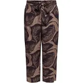 ONLY Carmakoma Carvilma Culotte Pant Aop - Brown - 46