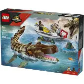 LEGO 76974 Mosasaurus Missionsbåt Byggleksak - 858 delar