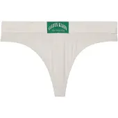 Calvin Klein Underwear Stringit 'Heritage Classic' vihreä / offwhite