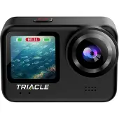 Triacle 7007BK 4K/60 fps duo LCD actionkamera, musta