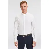 Gant Slim Classic Poplin Shirt - White - XL