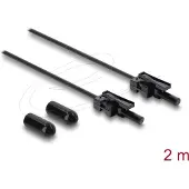 DeLOCK 91037, Musta, Harmaa, Monitila, 2 m, 1 kpl