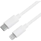 Eletra USB-C - Lightning Johto 1 m, valkoinen