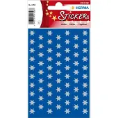 Herma tähdet 6-pisteiset - paperi - hopea - pysyvä - joulu - 8 mm - 201 kpl (4058) (4058)
