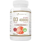 Progress Labs Vegaaninen D3-vitamiini 4000 IU - 120 kapselia