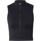 ICANIWILL Ignite Seamless 1/2 Zip Cropped Tank Top Black