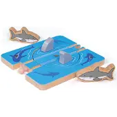 Bigjigs Wooden Rails - Shark Attack - 4-piece
