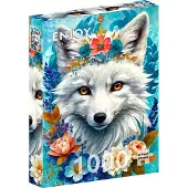 Enjoy Blooming Snow Fox 1000p palapeli