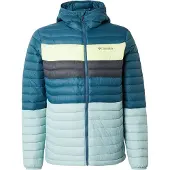 Columbia Sportswear Ulkoilutakki 'Powder Pass' pastellinsininen / tummansininen / vaaleankeltainen / musta