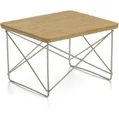 Vitra Eames occasional table ltr -sivupöytä kastanja / ruostumaton teräs