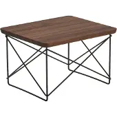Vitra Eames occasional table ltr -sivupöytä tumma pähkinä / musta