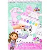 Canenco Gabby's Dollhouse Watercolour Paint Set Book - incl. Brush