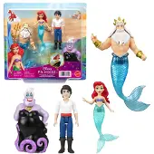 Mattel Disney Princess Little Mermaid Character Set Nukke
