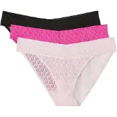 Calvin Klein Low Rise Bikini 3Pk - Pink - L