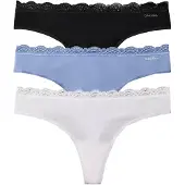 Calvin Klein Thong 3Pk - Multi/patterned - S