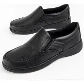 Purapiel (Musta, 44) Miesten Nahkaiset Loaferit. Confore12 102725