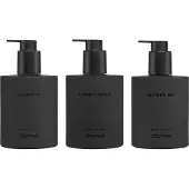 Blomus Kirei lasipullot seinätelineellä 3-pack Smoke, asennetaan ruuveilla