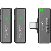 Dacota Platinum langaton lavalier-mikrofonijärjestelmä, USB-C, musta