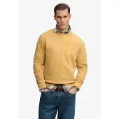 Superdry for man. M2014483A Vintage Sweatshirt Toanl yellow (M), Casual, Cotton, Mustard