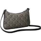 Calvin Klein Olkalaukku 'Emblem Convertible' beige / musta