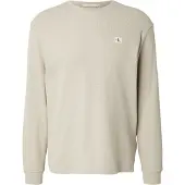 Calvin Klein Jeans Ls Microwaffle Heritage Lbl Tee - Beige - L