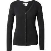 Calvin Klein Jeans Ls Heritage Label Button Ft Top - Black - S