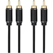 Dacota Platinum RCA stereokaapeli uros-uros 1,5M, musta