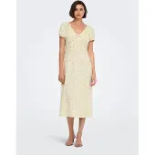 ONLY Jdylydia S/S Midi Dress Wvn Exp - Yellow - M