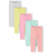 MINOTI Leggingsit sitruuna / meleerattu harmaa / minttu / koralli / vaaleanpunainen