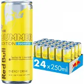 Red Bull 24x Energy Drink, 250 ml, Summer Edition Sokeriton (Sudachi Lime)