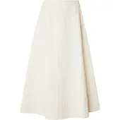 Topshop Tsmillie Contrast Stitch Maxi Skirt Wvn - Cream - 38