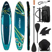 Athler SUP-lauta Zander 350 Green – ilmatäytteinen suppailulauta istuimella ja melalla