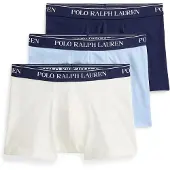 Ralph Lauren Classic Stretch-Cotton Trunk 3-Pack - Blue - S