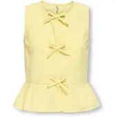 ONLY Kogclara Life Sl Bow Shirt Wvn - Yellow - 158