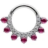 Wildcat Maharani Ruby Diadem Clicker - Silber