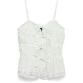 Vero Moda Vmelisa Embroidery Singlet Wvn - White - M
