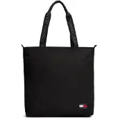 Tommy Hilfiger Ostoskassi 'Essential Repeat Logo Tote' musta
