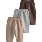 Next Housut beige / tummanruskea / harmaa