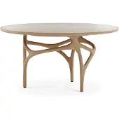 Ethnicraft Cena ruokapöytä 150 cm lakattu tammi / beige quartzite